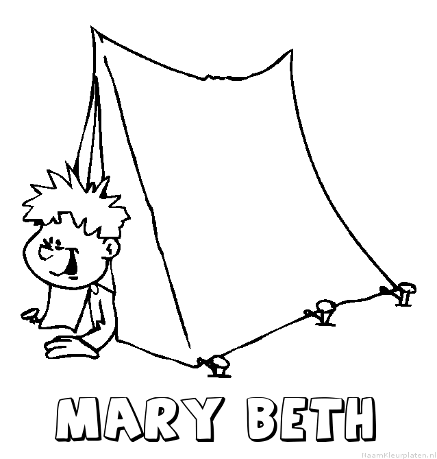 Mary beth kamperen kleurplaat